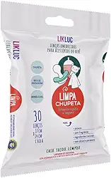 Likluc, Limpa Chupeta lenços umedecidos higienizadores, Branco, Tamanho único