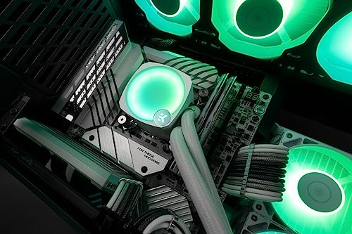 Image of EK WB EK Water Blocks EK-Nucleus AIO CR240 Lux D-RGB All-in-One Liquid for 240mm CPU with EK FPT Fans,Water Cooled Components,120mm Fan, for Intel.AMD CPUs