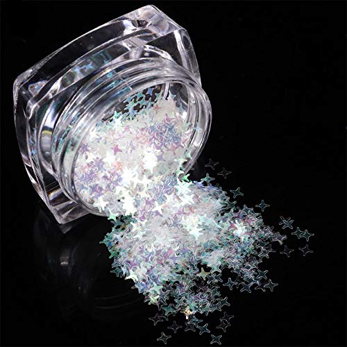 LINVINC Sequin glitterpoeder voor kunst- en handwerk, glitter, make-up voor gezicht, nagels en lichaam, willekeurige kleur - Image 7