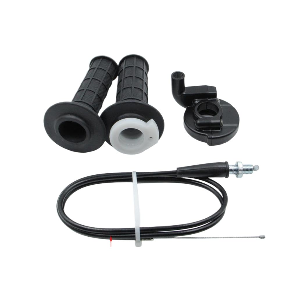 Assieme Acceleratore a Rotazione con Impugnature per Manubrio Universale 7/8 Pollici 22mm Compatibile con Pit Bike(A)