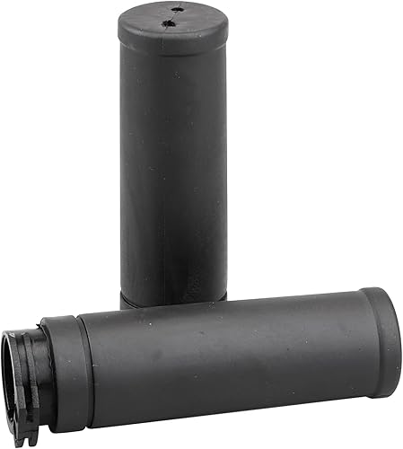 1 par de manillar de goma negro de 1 "0.984 in para Harley Road King Electra Glide Sportster XL 1200 883 Dyna Softail Fat Boy