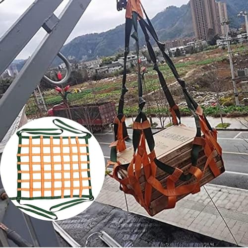 Red de Carga, Red de elevación de Carga de Alta Resistencia: Red de Eslinga Duradera para una manipulación Segura de la Carga, Ideal para Uso en almacenes y Transporte de mercancías, Eslinga