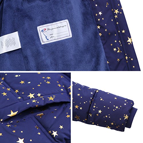 Rokka&Rolla Girls' Heavy Puffer Jacket Padded Winter Coat With Hooded Faux Fur #TOP5