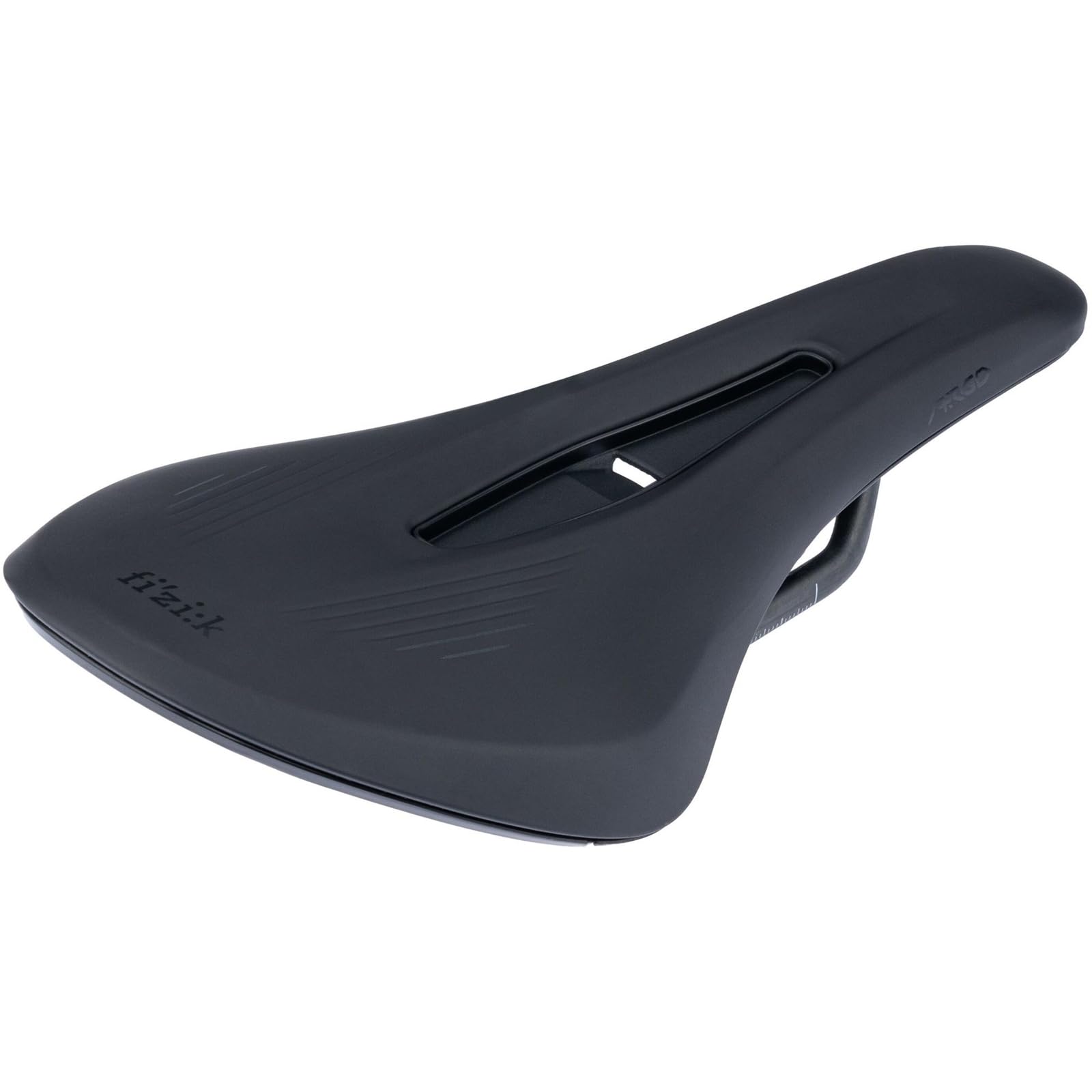 Fizik Vento Argo X1 MTB Bike Saddle, Carbon Reinforced Shell with Carbon Rails, 150mm Width, Black