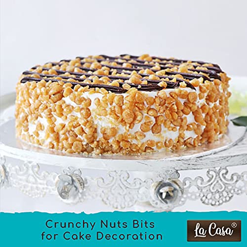 Image of La Casa Premium Butterscotch Nuts | Combo of 3 | Crunchy Nuts Bits for Cakes & Cookies Decoration | 3 x 250g |