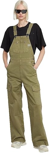 G-STAR Para Mujer Straight Dungaree, Verde (ensis green gd D26461-C106-G544), XS