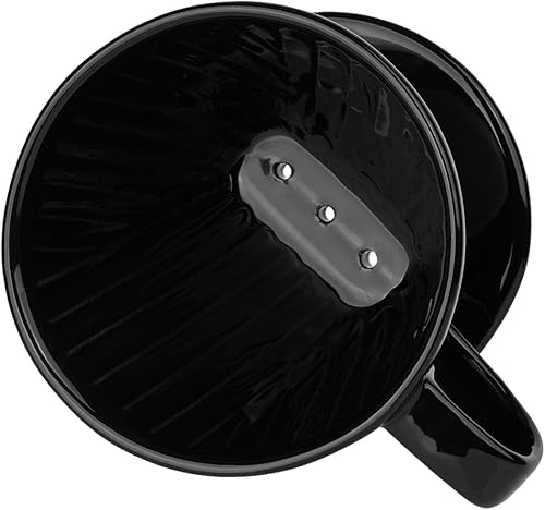 Miniatura 5 de YOLIFE Cafetera para verter sobre el gotero de café, accesorios de porcelana de preparación lenta para viajes, camping, oficina, hogar, 2 tazas