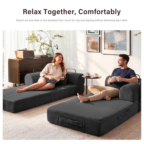 79" Convertible Sofa Bed, Boneless Sleeper Futon Couch for Living Room - image 4