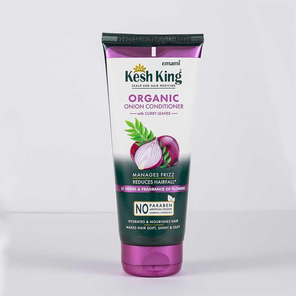 Emami Organic Onion Conditioner With Curry Leaves For Hydrated And Nourished Hair For All Hair Types, 200 Millilitre - Unscented