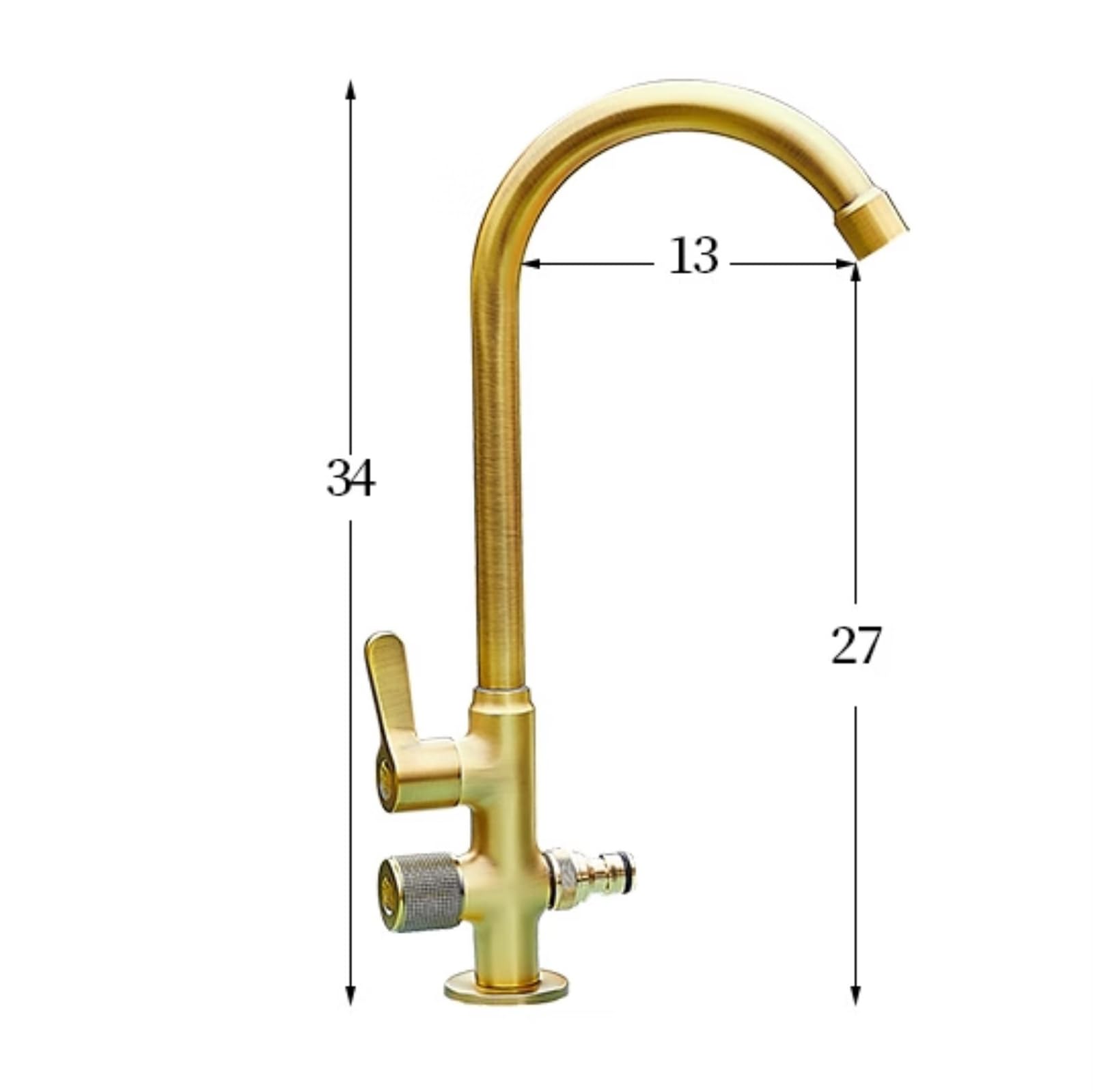Grifo Exterior Doble Salida Grifo Para Lavadora Y Lavavajillas Latón Solo Agua Fría,Negro