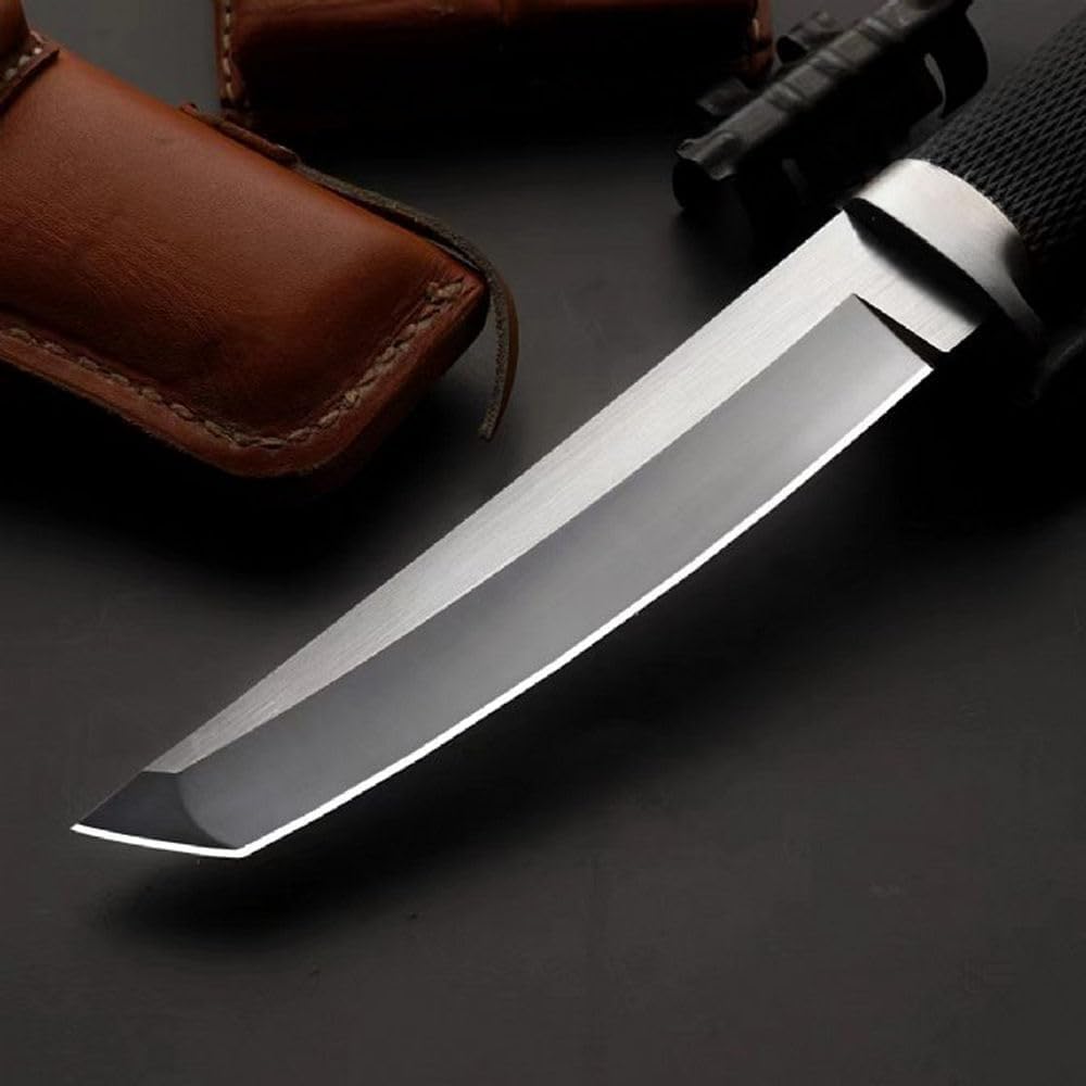 Generico TEERMA TR1 Forgiatura integrata fixed blade Coltello multiuso, Utilizzato principalmente per campeggio, caccia, pesca, esplorazione della giungla, escursionismo