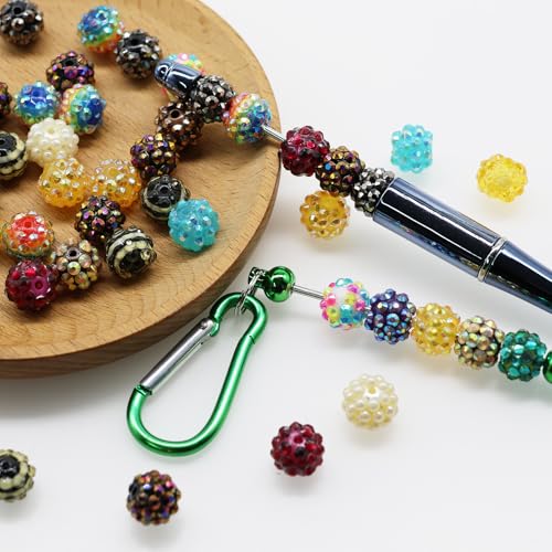 Cuentas de diamantes de imitación de resina Decoendiy para evitar piezas pesadas 5