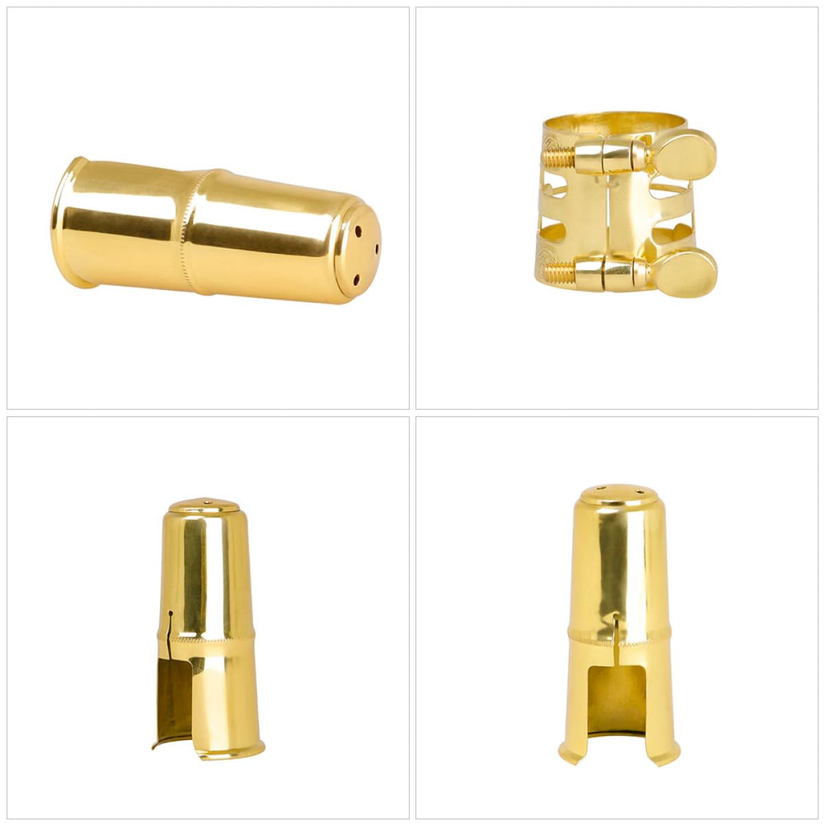 ibasenice 4sets Accessori Per Sax e Clarinetto Cappuccio Con Clip Decorativa Facile Da Installare Resistente e Duraturo Strumenti Musicali Per Professionisti e Principianti
