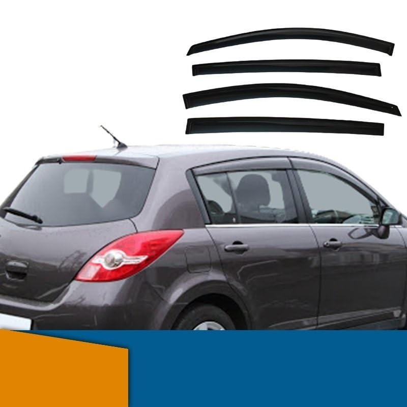 Déflecteurs de vent Nissan Tiida accessoire vitre protection pluie - 2