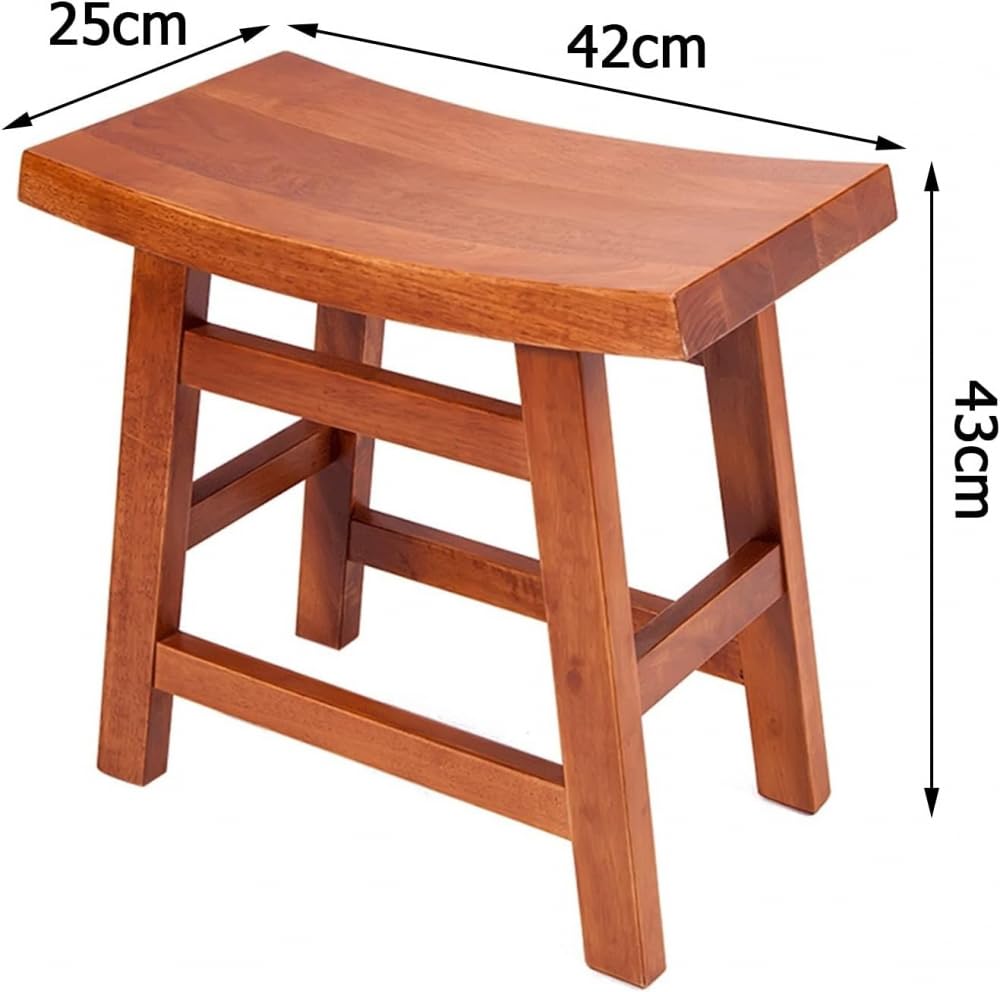Taburete De Madera | Silla De Baño para Interior O Exterior | Silla De Baño para Personas Mayores, Antideslizante, Portátil Y para El Hogar.(Blanco)
