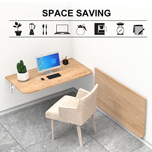 Image of YUMORE Folding Shelf Brackets, 24 Inch Heavy Duty L Bracket, White, 2 Pack | High-Quality Metal, Easy to Install, DIY Collapsible Shelf Bracket for Workbench Folding Table Hinge, Max Load: 330lb
