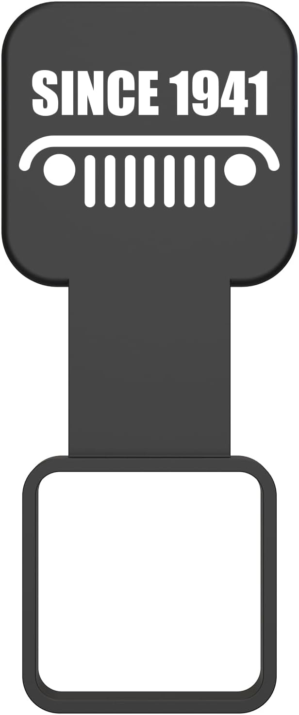 Towing Hitch Receiver Cover - Since 1941 - Universal Fit for 2 Inch Bumper Hitch Receivers, Rubber Hitch Cover Printed with Since 1941 for Jeep Owners and Jeep Fans, 1 Pack