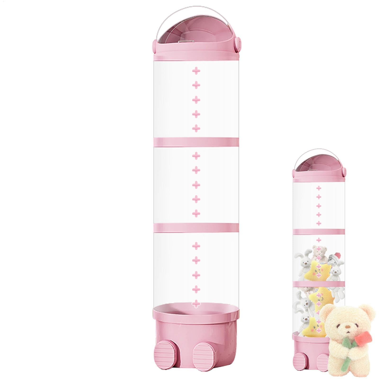 Stockage de tube animaux en peluche anti-poussière boîte transparente de salon