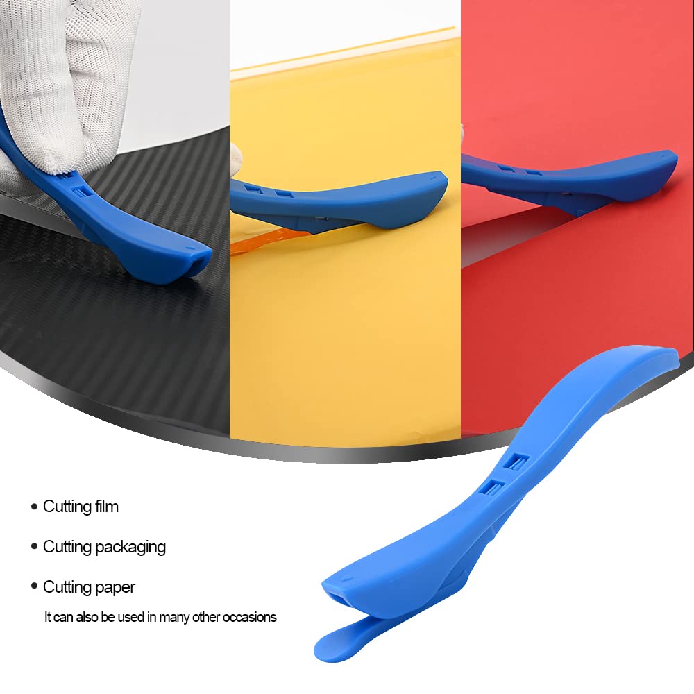 Ehdis Professioneel cuttermes met 10 reservemesjes, voor autoruiten inkt, vinylfolie, cadeaupapier, behang Ehdis Professioneel cuttermes met 10 reservemesjes, voor autoruiten inkt, vinylfolie, cadeaupapier, behang