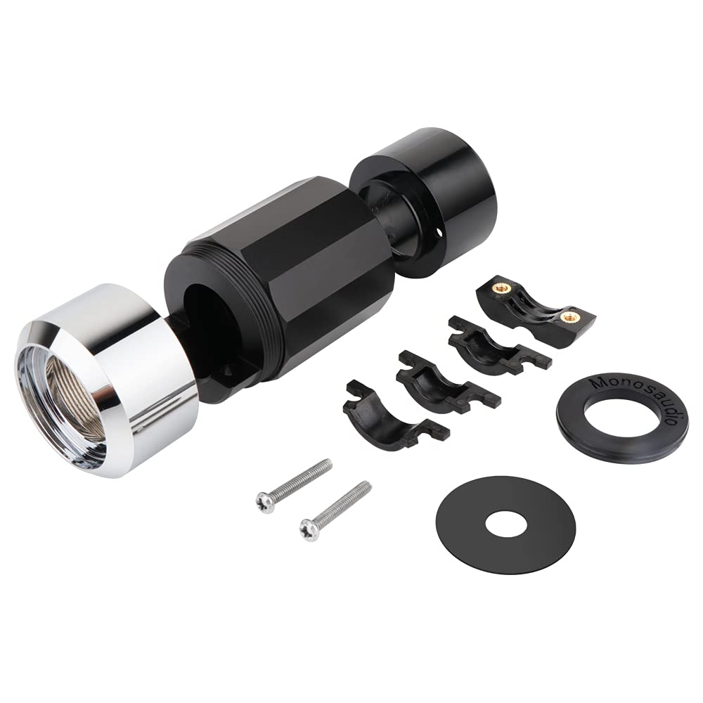 Monosaudio Par de conectores Schuko HiFi y conector IEC C15 de gama alta, conector hembra de 16 A, 250 V, conector de audio chapado en oro E109G/F109G