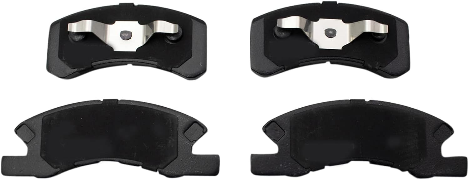 Front and Rear Brake Pad Set Ceramic Hardware Compatible with 2017-2019 Mitsubishi Mirage G4