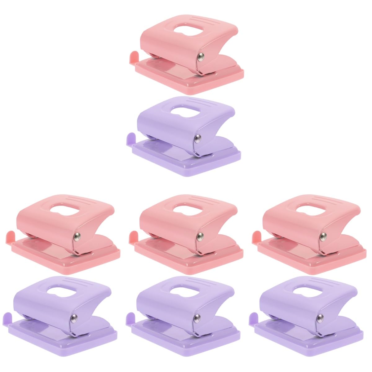4 Sätze Roségoldener Hefter Kleiner Locher Lose Einstellbar Lochfüller Bastel Stanzmaschine Werkzeug Locher Aus Papier Buchbindematerialien Ordnerstanzer Metall 2 Stück * 4