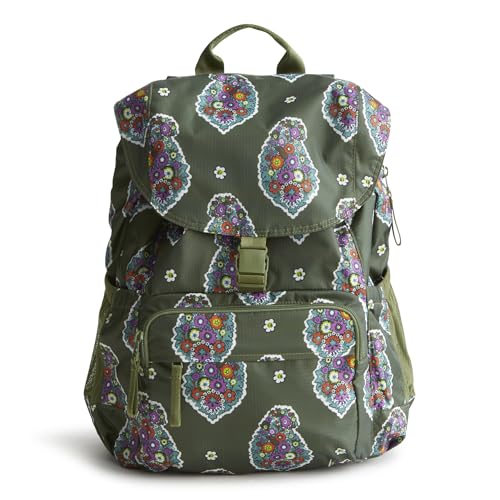 Image of Vera Bradley Women's Ripstop Berkhill Backpack, Kew Gardens Green, One Size