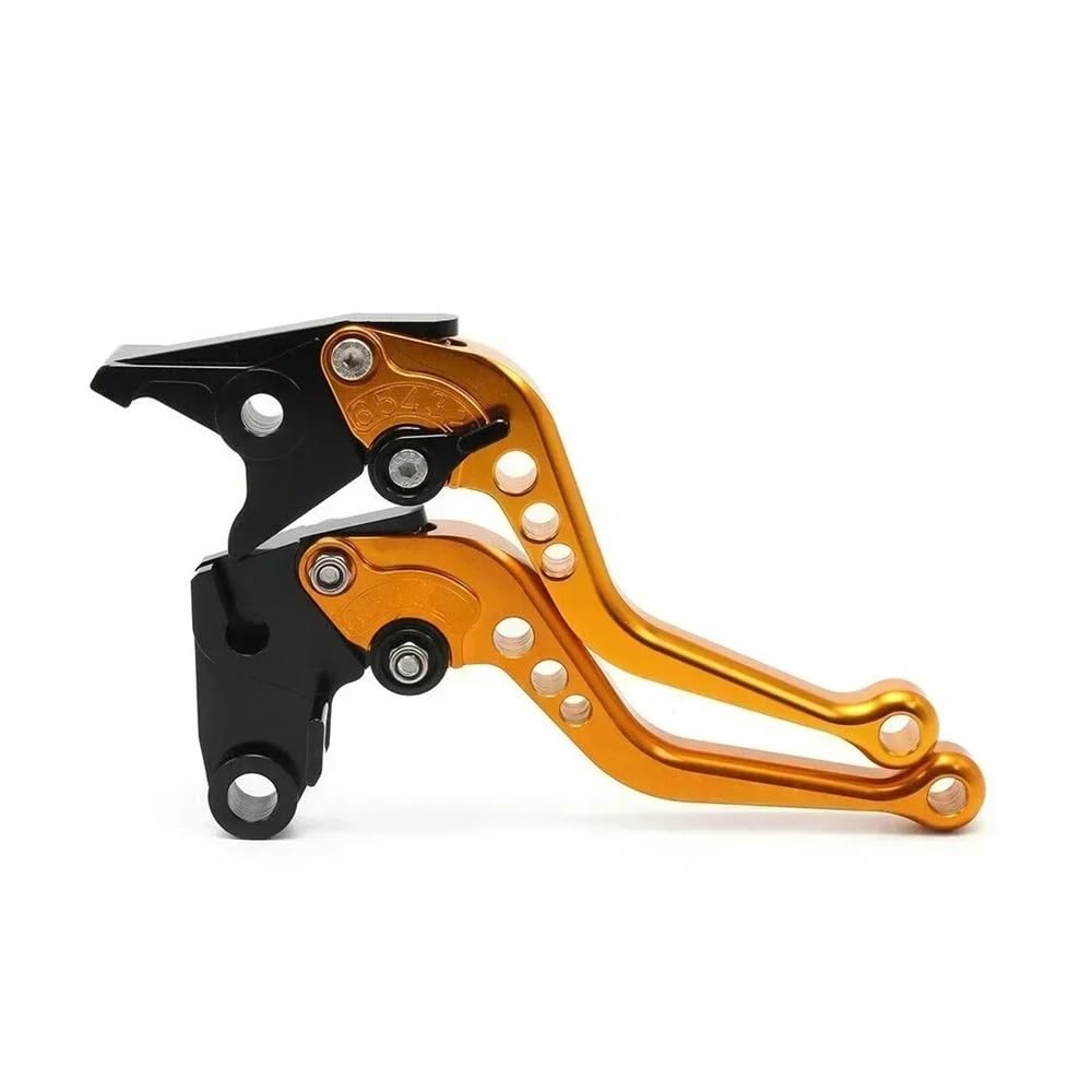 FVCMNJDGE Brake Clutch Set Lever Short Motorcycle 7/8" 22mm Adjustable Brake Clutch Levers for Suz&uki GSXR600 GSXR750 2004-2005