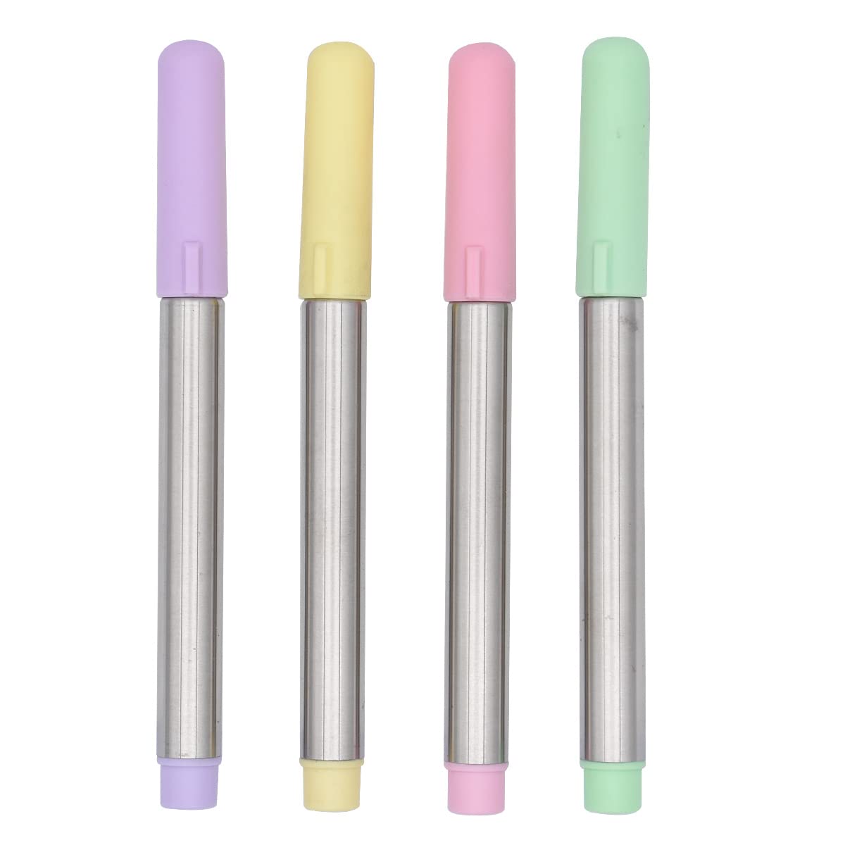 SIPLIV 4Pcs Inkless Everlasting Pencil Metal Inkless Signature Pen Retractable Pencils Unlimited Writing Pencil With 6Pcs Replacement Pen Heads - Image 2