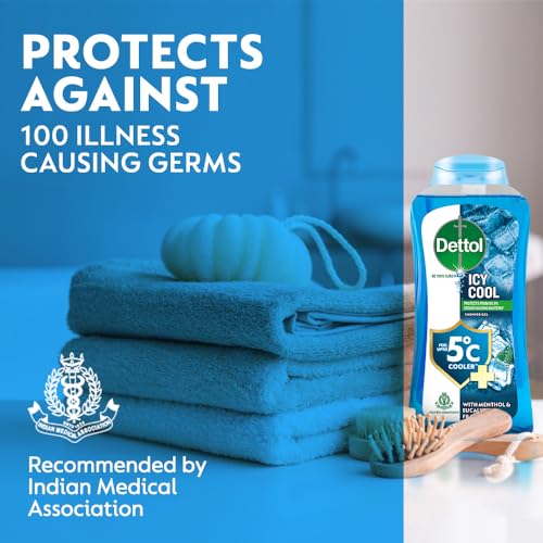 Dettol Body Wash and Shower Gel for Women and Men, Cool - 250ml | Soap-Free Bodywash | 12h Odour Protection - Image 4