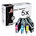 Produktbild Logic-Seek 5 Tintenpatronen kompatibel für Brother LC-221 kompatibel für DCP-J562DW, MFC-J480DW, MFC-J680, MFC-J880, MFC-J1100 Series - LC221BK - Schwarz je 3ml, Color je 3ml