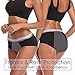 Intimate Portal Women Period Panties Underwear Leak Proof Menstrual Pants 3 Pack Black Gray Purple M