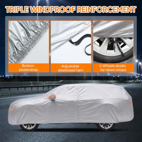 Image of Explorer Car Cover Custom Fit for Ford Explorer 2006-2026, Silver