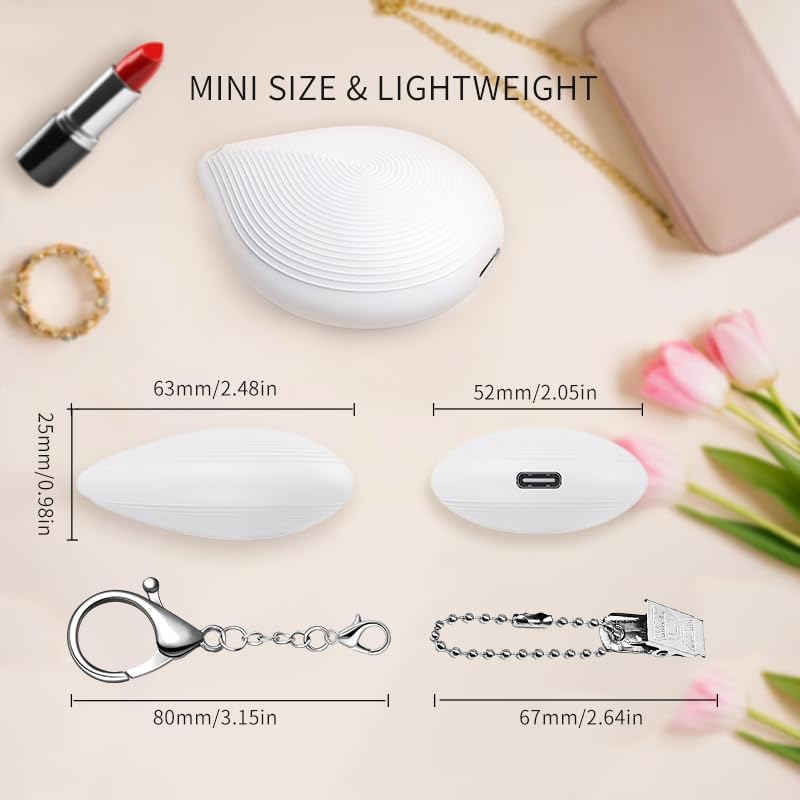 Tubasion 2-in-1 Purse Light with Clip & Hook, USB-C Rechargeable Handbag Light, Ultra Bright Bag Lights for Purses, Upgraded Automatic Sensor Purse Must Haves Accessories Gift for Women Girls - Image 7