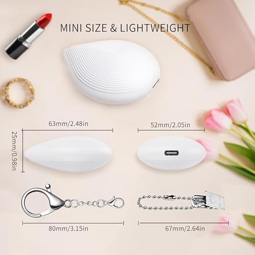 Tubasion Purse Light USB-C Rechargeable, 2-in-1 Handbag Light with Clip & Hook, Ultra Bright Touch Mini Bag Lights for Purses, Upgraded Automatic Sensor Purse Must Haves Accessories for Women - Image 7