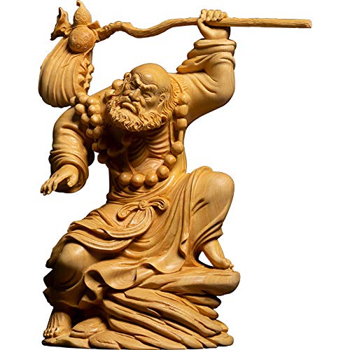 Statue de Bouddha et Bodhidharma Zen | Sculpture Décoration de Salon