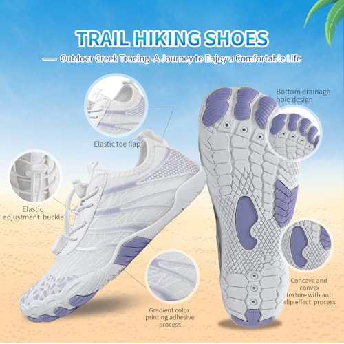 Image of SIOSNETA Hike Barefoot Shoes for Women Men, Breathable Non-Slip Athletic Footwear, Wide Toe Water Shoes for Hiking, Non-Slip Neuropathy Shoes for Women Men, Grounded Comfort wear