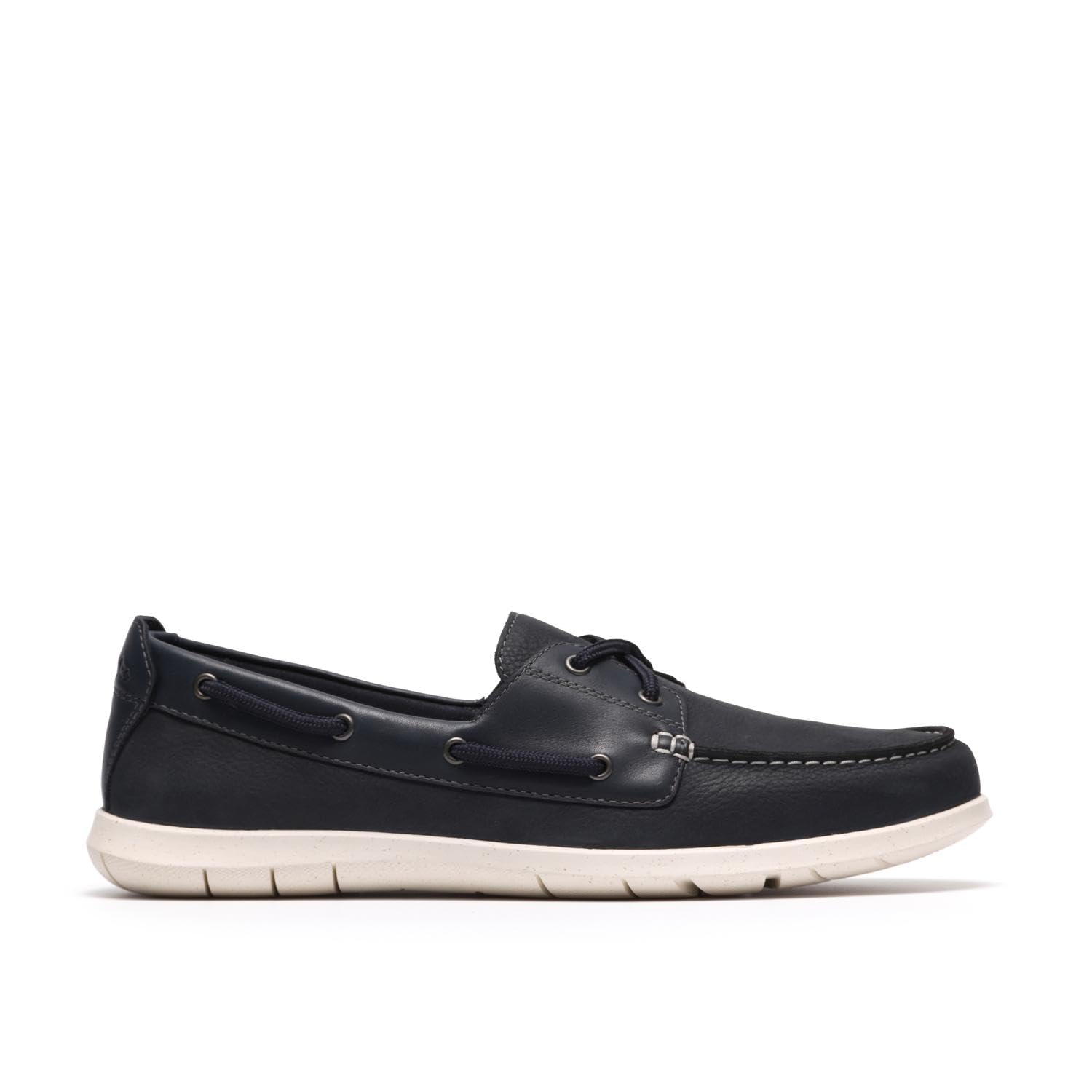 Clarks Flexway 2Eye Mens Navy Nubuck, 8.5