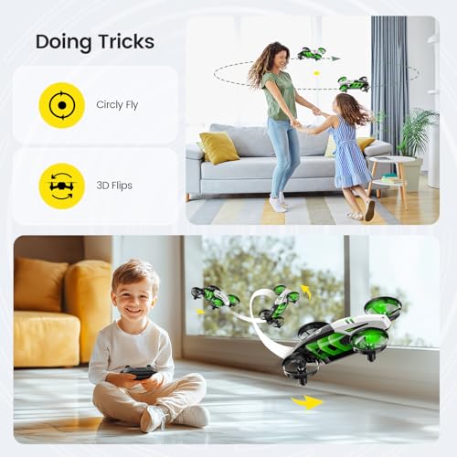 Image of Holy Stone HS210T Drones for Kids, 2 IN1 MINI Indoor Drone with Land & Fly Mode, Four Posture Deformations RC Quadcopter with 3D Flip, Auto Hovering, Easter day& Birthday Toy Gift for Boys and Girls