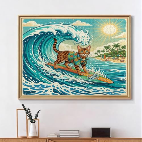 Rompecabezas de gato de Bengala y olas frescas: conecta con tu lado creativo 5