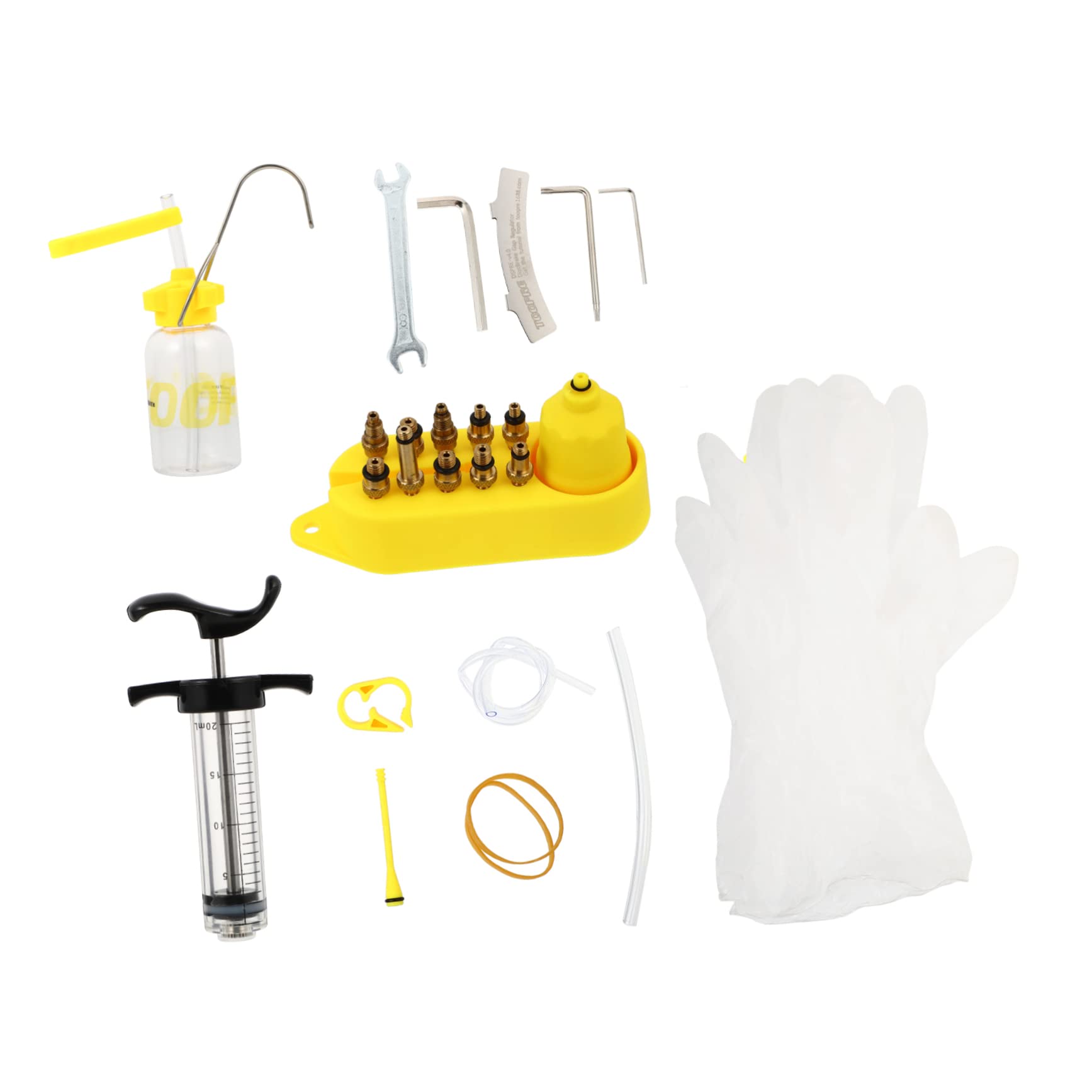 BESPORTBLE Herramienta de llenado de Platos de Aceite Herramienta de Cambio de Aceite Punto Agua Herramientas de engrase de Frenos de Bicicleta Kit de Purga de Aceite Mineral