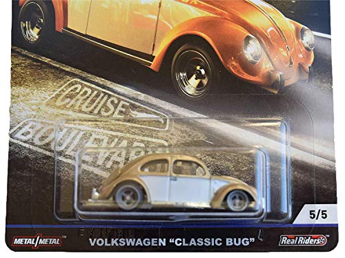 Hot Wheels Car Culture Volkswagen Classic Bug Dorado/Blanco miniatura 2