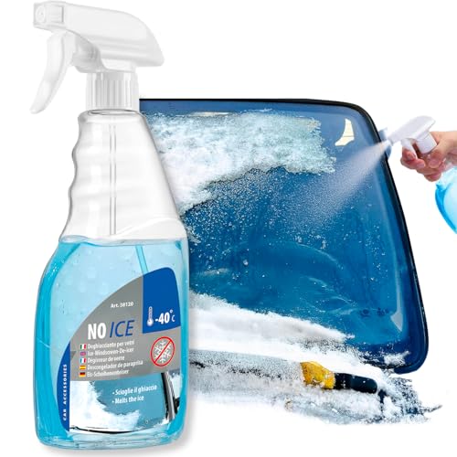 Avilia Deghiacciante per Vetri Auto 500 ml - Formula Sicura e Delicata - Uso su Vetri, Specchietti e Serrature Ghiacciate - Efficace Fino a -40°C - Rimuove Ghiaccio, Sporco e Residui