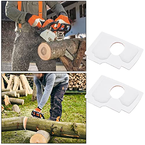 OTOTEC 2Pcs Air Filter Replacement Compatible with Stihl MS170 MS180 017 018 Lawn Mower Filter Pads Double-layer Cotton Air Filters 90x65mm White - Image 3
