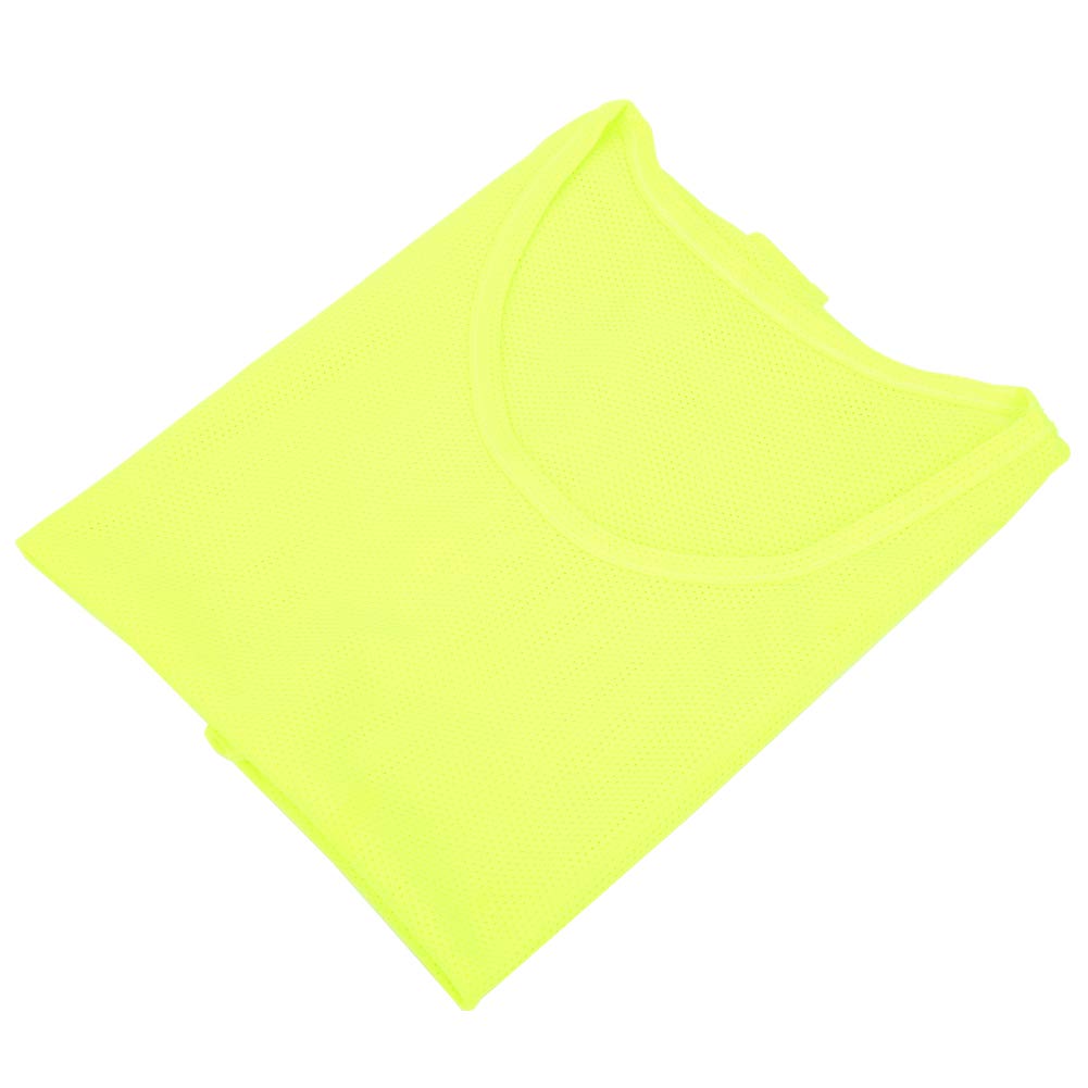 12PCS Mesh Children's Football Training Vests, Breathable Fluorescent Green, Size, with Quick Dry Fabric, for Multi Sports, Ideal for Summer Training and Matches