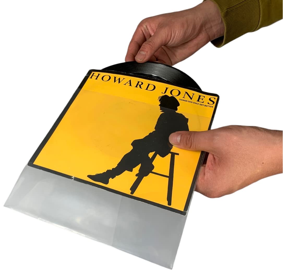 45 U/min Vinyl-Schallplatten-Außenhüllen – 17,8 cm hohe Klarheit, 3 mm Kunststoffabdeckungen