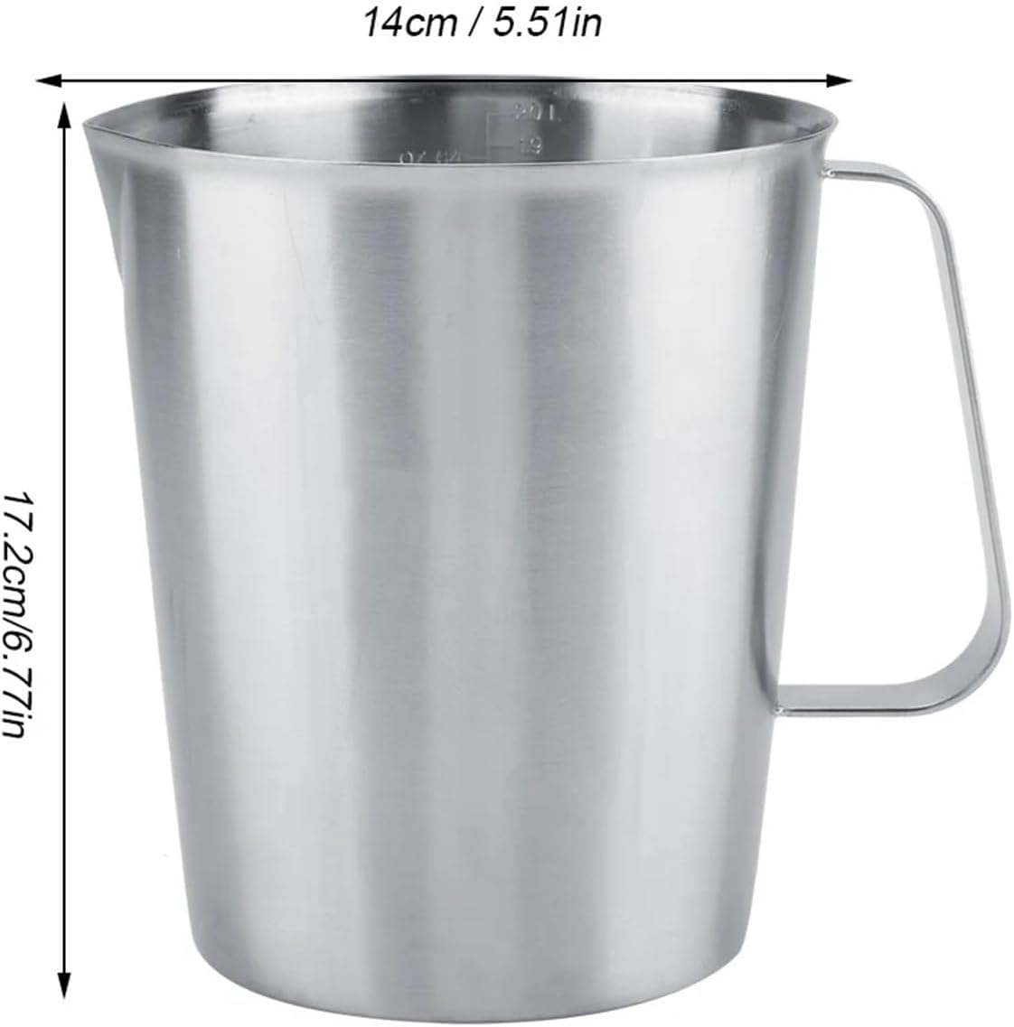 2000ml Large Measuring Cup Mug Milk Frothing Pitcher For Latte Coffee