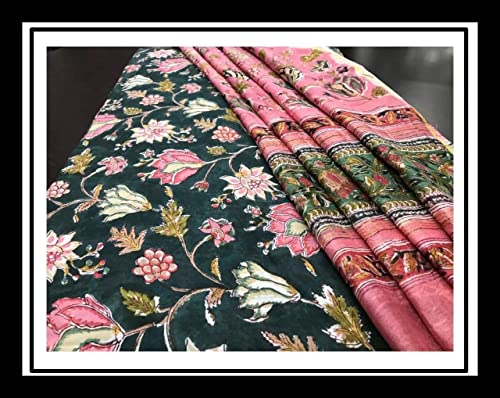 Image of GoSriKi Women's Cotton Blend Kurta with Pant & Dupatta