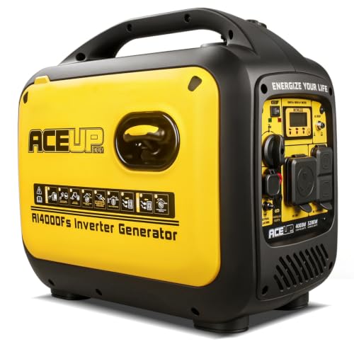 Aceup Energy 4000 Watt Inverter Generator Portable, Quiet Gas Generator