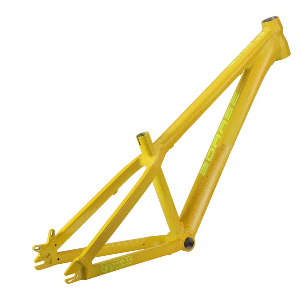 Mountain Bikes Hardtail Frame 26er BSA BB73mm 12.9in Dirt Jump Bike Disc Brake Frames Aluminum Alloy Rigid Frames 10 * 135mm Quick Release Frame for DJ/4X(Yellow)
